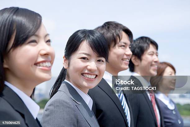 Businessman And Business Woman Stock Photo - Download Image Now - Shinnyushain, Japanese Ethnicity, Smiling