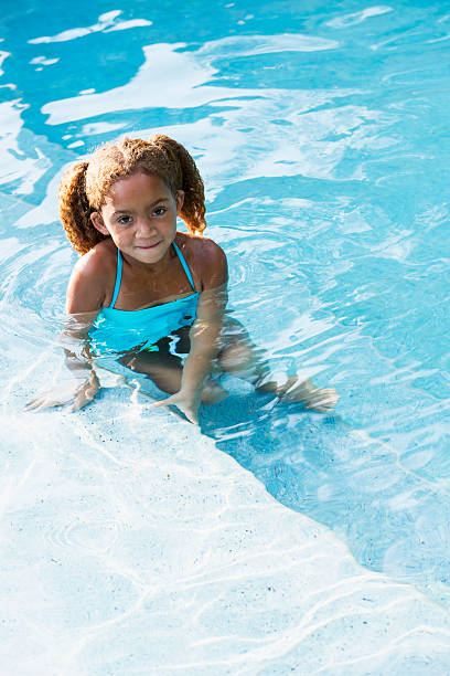 istock Little girl in swimming pool 476065151