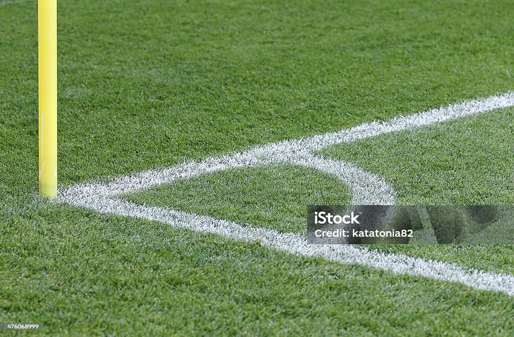 Corner kick grüne Fußballplatz - Lizenzfrei Aus der Ecke Stock-Foto