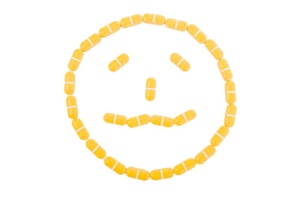 istock Sad or upset face made of pills 476077764