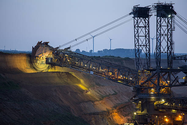 istock bucket-wheel excavator in open-cast coal mining 476078978