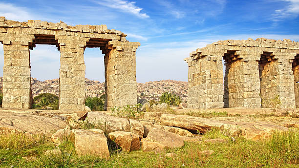 istock Ruins of ancient bridge. Hampi 476080205