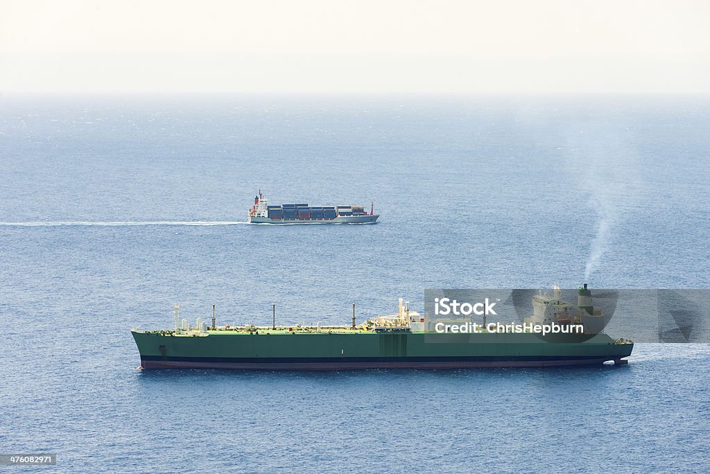 Dois grandes recipiente navios - Royalty-free Abastecer Foto de stock