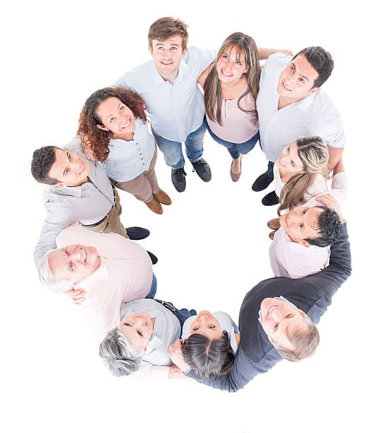 istock Group of people hugging in a circle 476083266