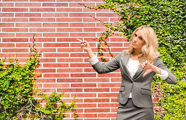 istock Businesswoman finger pointing 476083610