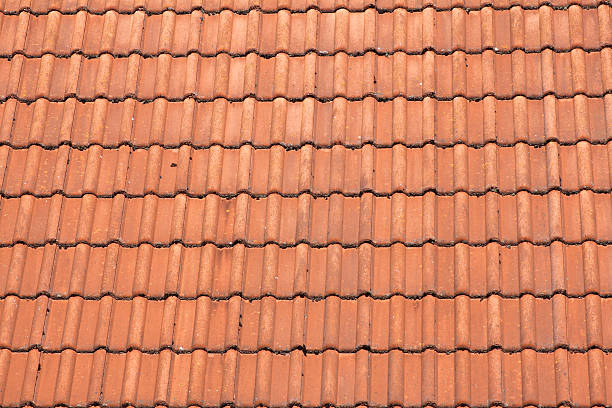istock Background: Red roof tiles 476084661