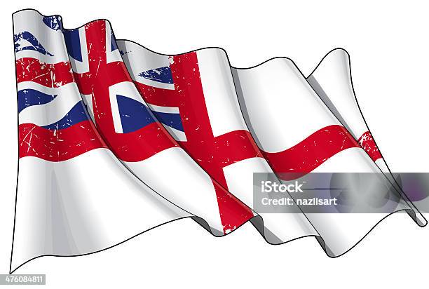 Flagi Brytyjskiej Marynarki Wojennej 16061801 Podrapany - Stockowe grafiki wektorowe i więcej obrazów Rewolucja amerykańska