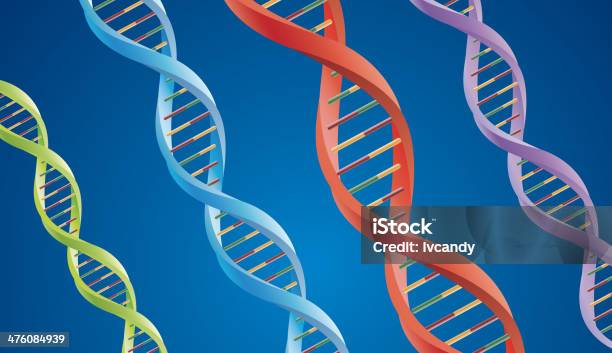 Adn - Arte vetorial de stock e mais imagens de ADN - ADN, Azul, Biologia