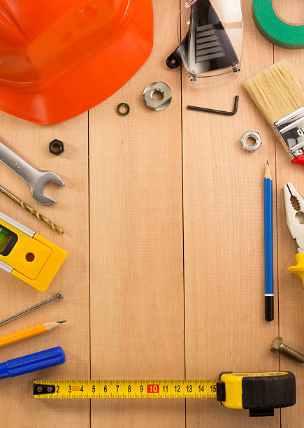 istock set of tools and instruments on wood 476085072