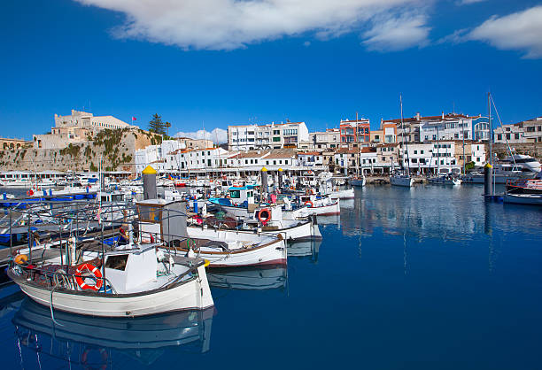 istock Ciutadella Menorca marina Port view Town hall 476089272