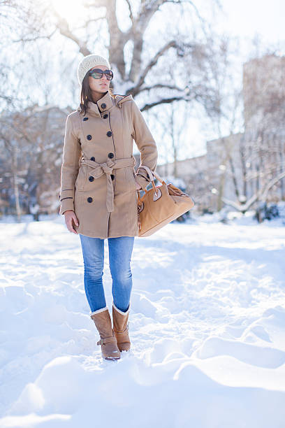 istock Young woman at winter 476089337