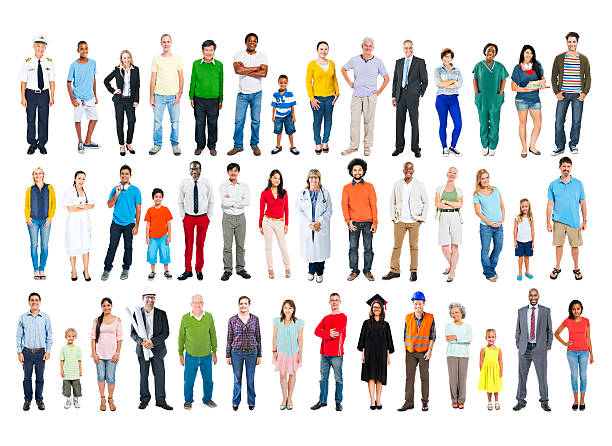 istock Multiethnic Group of People Smiling in a Row 476092054