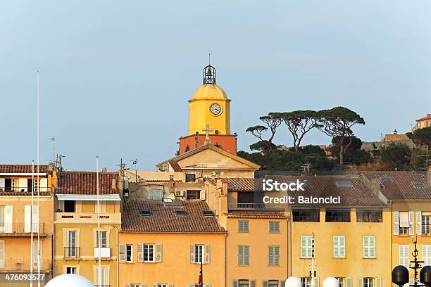 Foto de Saint Tropez Torre Do Relógio e mais fotos de stock de Arquitetura - Arquitetura, Cidade pequena, Cote d'azur