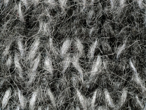 Photo with a macro theme with fabric fiber objects