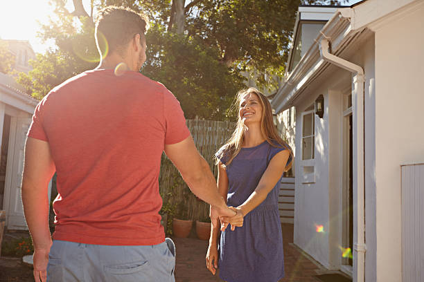 istock Loving couple outdoors in their backyard 476097178