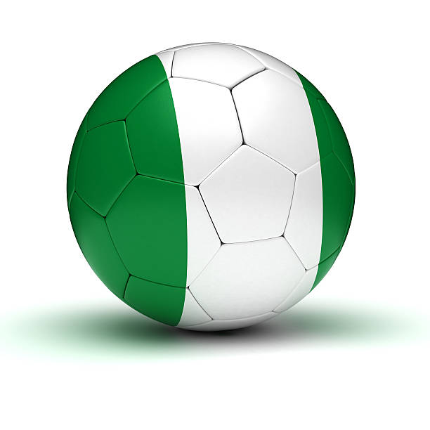 futebol da nigéria - nigerian flag nigerian culture three dimensional shape nigeria imagens e fotografias de stock