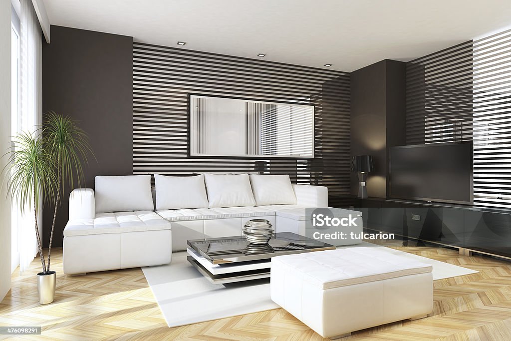 Luxury Living Room Luxury living room interior penthouse Architecture Stock Photo