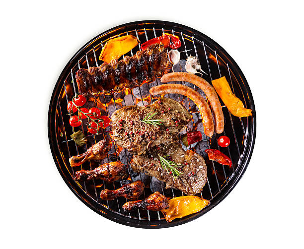 istock Garden grill isolated on white background 476098452