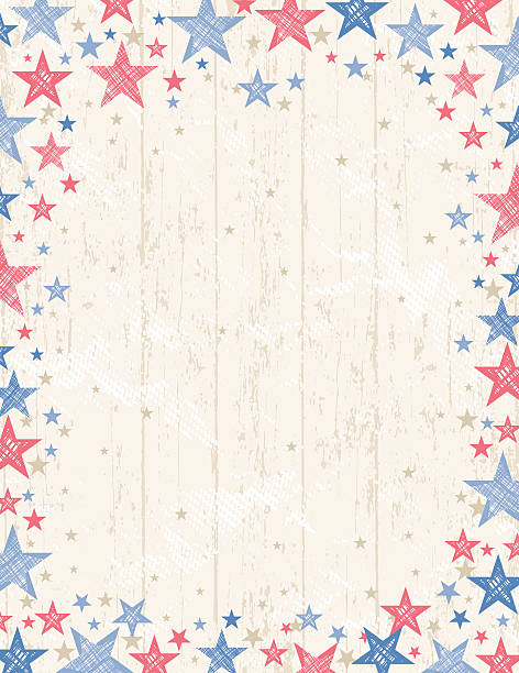 illustrazioni stock, clip art, cartoni animati e icone di tendenza di frame di grunge vettoriale sfondo, stati uniti - fourth of july patriotism american flag frame