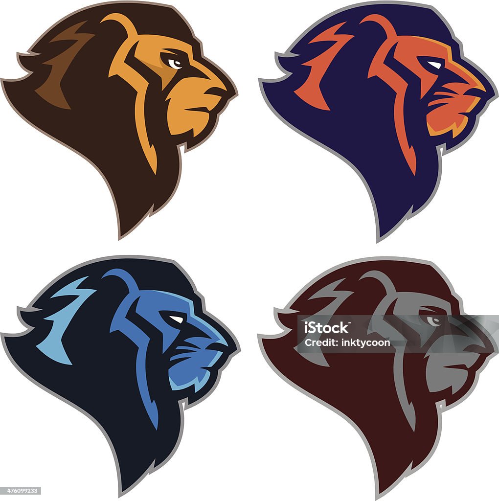 Majestic Lion Check out this majestic lion!  Great for any school and sport based design! Aggression stock vector