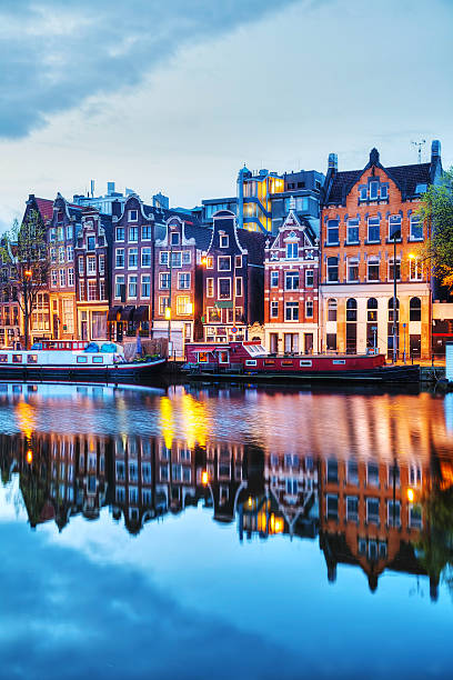 istock Night city view of Amsterdam 476099352