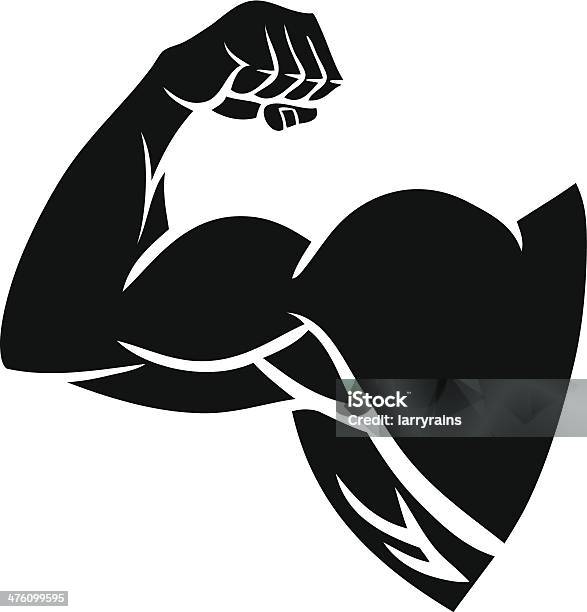 Silhouette Des Bras Vecteurs libres de droits et plus d'images vectorielles de Musclé - Musclé, Force, Vectoriel