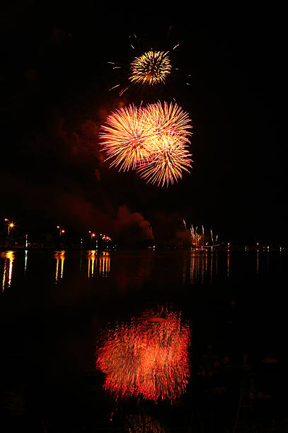 istock beautiful fireworks over sky at night 476099822