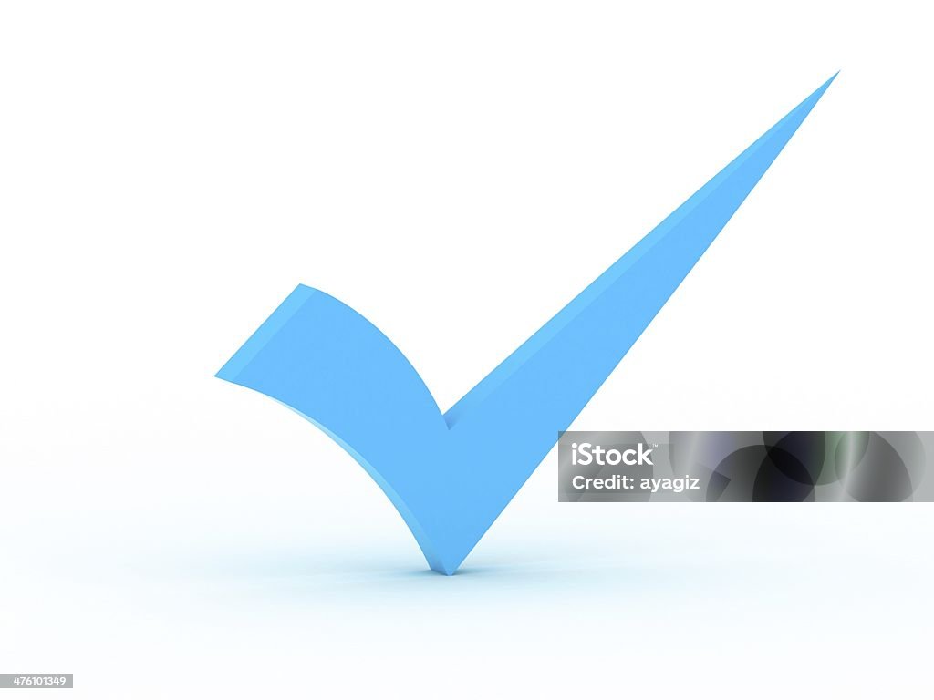 Blue checkmark blue checkmark Blue Stock Photo