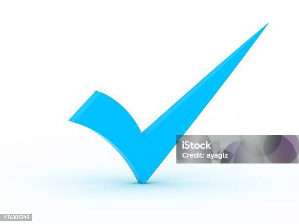 Blue Checkmark Stock Photo - Download Image Now - Blue, Check Mark, Application Form