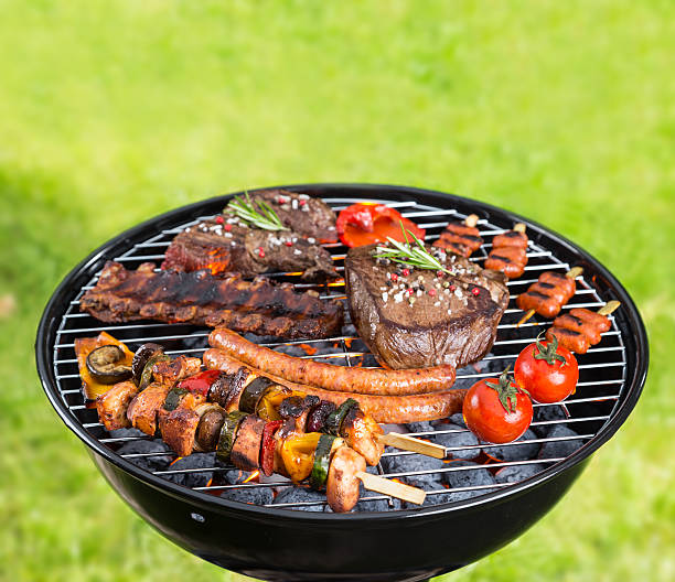 istock Barbecue grill with various kinds of meat 476102854