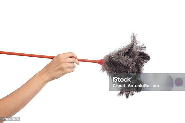 Woman Hand Holding A Duster Clean Stock Photo - Download Image Now - Duster, Cleaning, Dusting