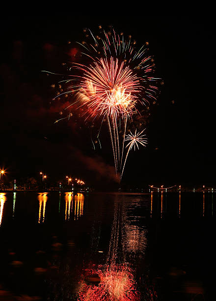 istock beautiful fireworks over sky at night 476107098