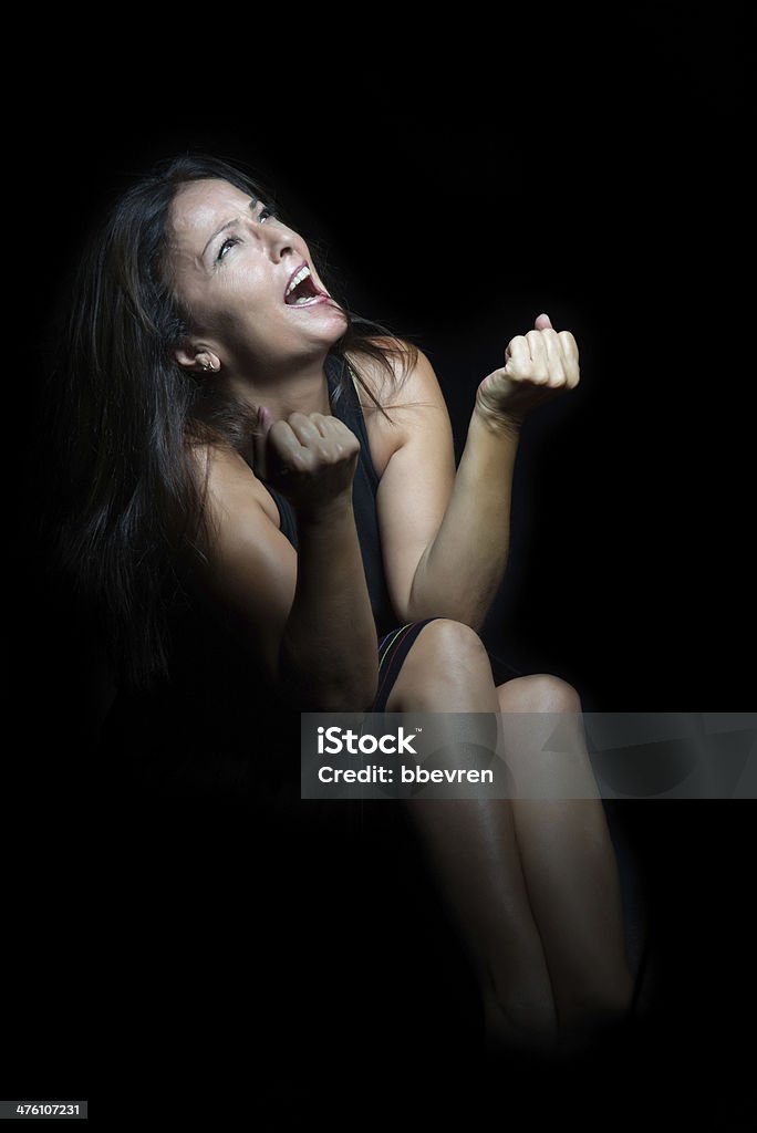 Mulher de revolta contra Deus - Foto de stock de Adulto royalty-free