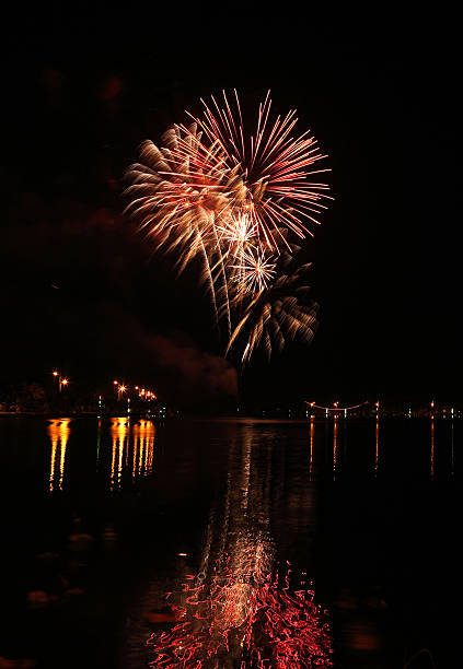 istock beautiful fireworks over sky at night 476107424