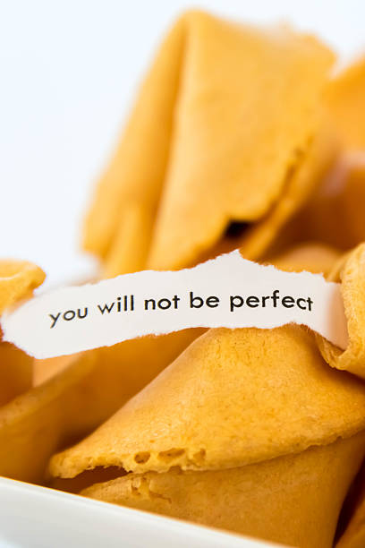 istock open fortune cookie - YOU WILL NOT BE PERFECT 476108640