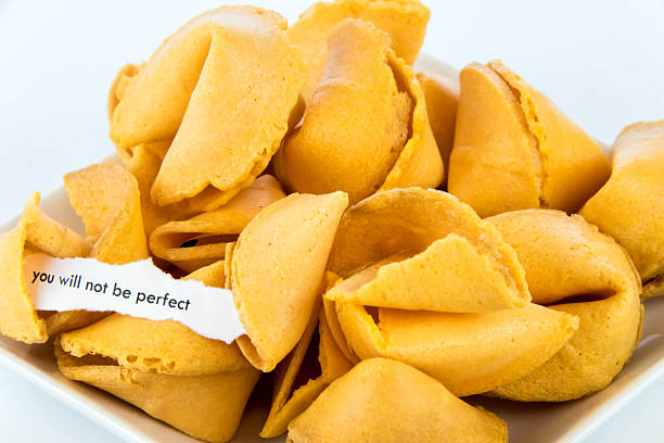 istock open fortune cookie - YOU WILL NOT BE PERFECT 476108836