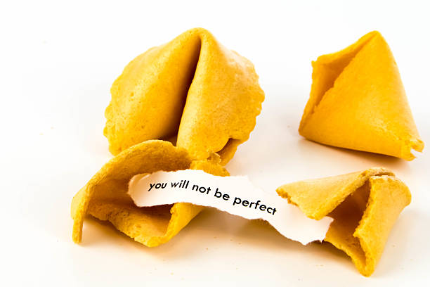 istock open fortune cookie - YOU WILL NOT BE PERFECT 476109944