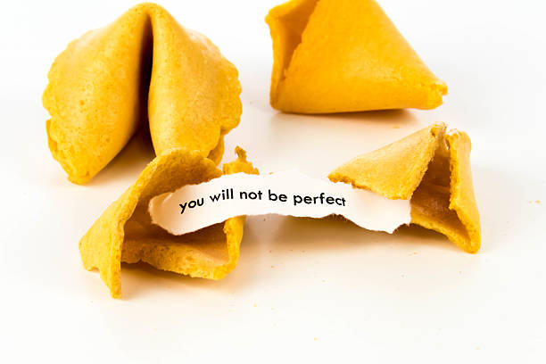 istock open fortune cookie - YOU WILL NOT BE PERFECT 476110100