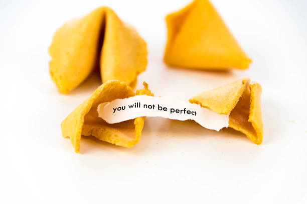 istock open fortune cookie - YOU WILL NOT BE PERFECT 476110196