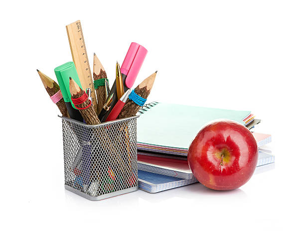 istock pencil box with school equipment 476110415