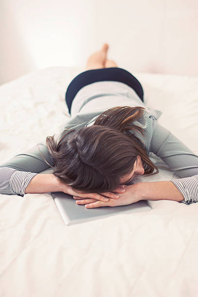 istock Tired businesswoman taking a nap 476111044