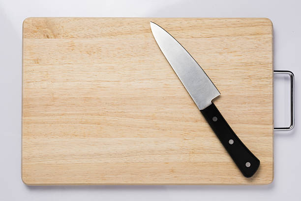 istock Wooden cutting boards and knives 476111062