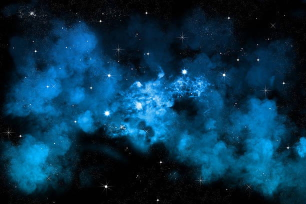 istock starry night sky background with shiny stars and blue nebula, 476112684