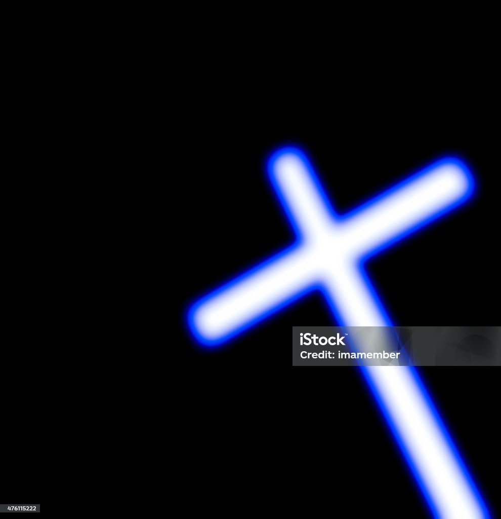Chiếu Sáng Cây Thánh Giá Trắng Bị Cô Lập Trên Nền Vuông Màu Đen ...