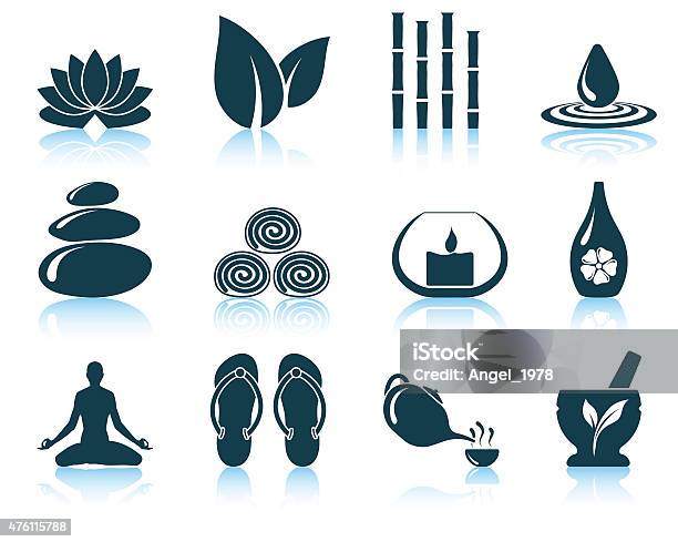 Set Of Spa Icons Stock Illustration - Download Image Now - Cooking Oil, Drop, Massage Therapist