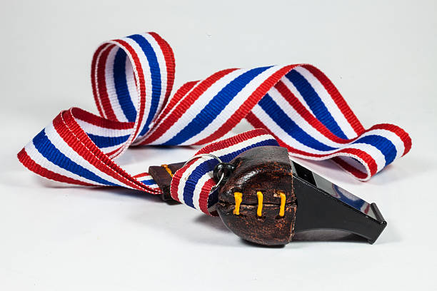 istock whistles with Thailand national flag lanyard 476117965