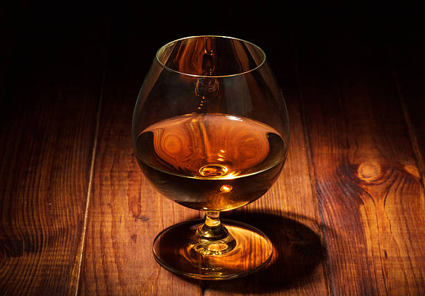 istock Glass of cognac closeup 476118204