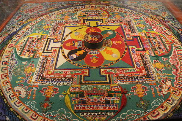Kathmandu, Nepal - November 26 2023:  Tibetan live in kathmandu at Drubgon Jangchup Choeling Gompa. there are 2 million Tibetan live in Nepal
