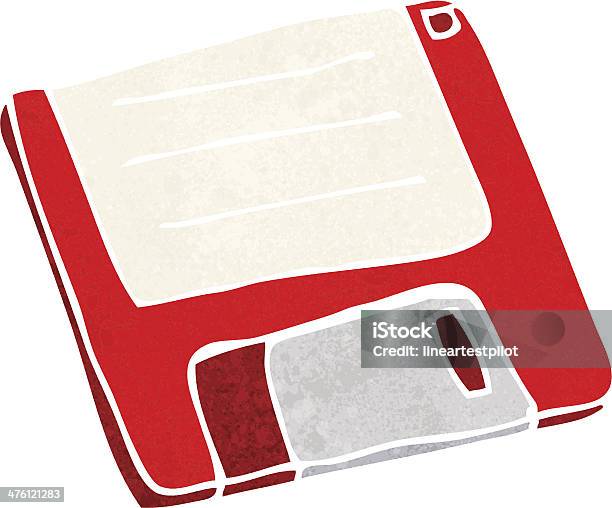 Computer Disc Cartoon Cartoon Old Computer Disk Stock Illustration - Download Image Now ...