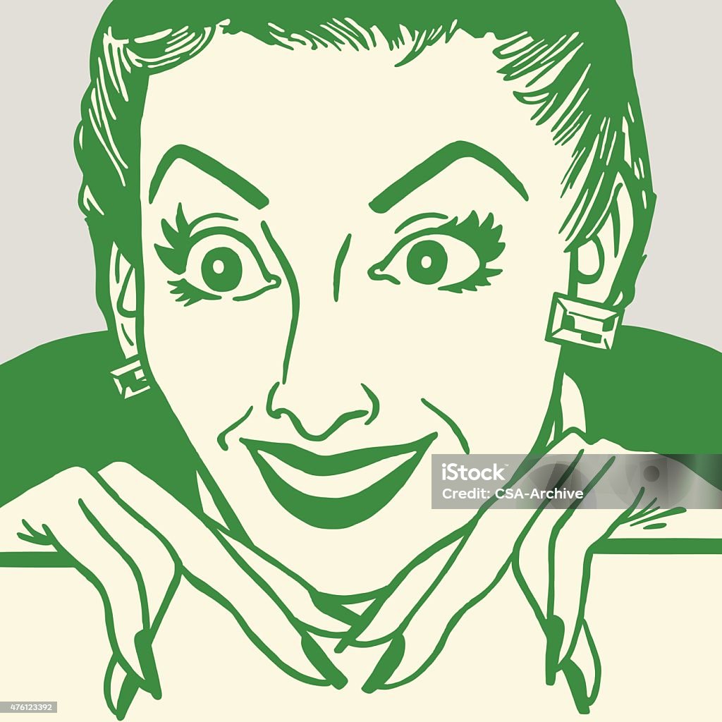 Crazed Smiling Woman http://csaimages.com/images/istockprofile/csa_vector_dsp.jpg 2015 stock vector